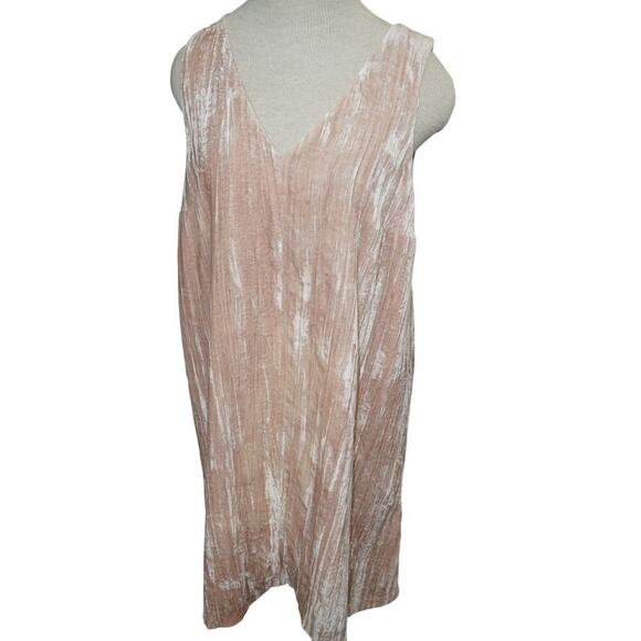 LOFT Crushed Velvet Sleeveless Shift Dress – Blush Pink Ombre – Size 10 – NWT - Picture 3 of 6